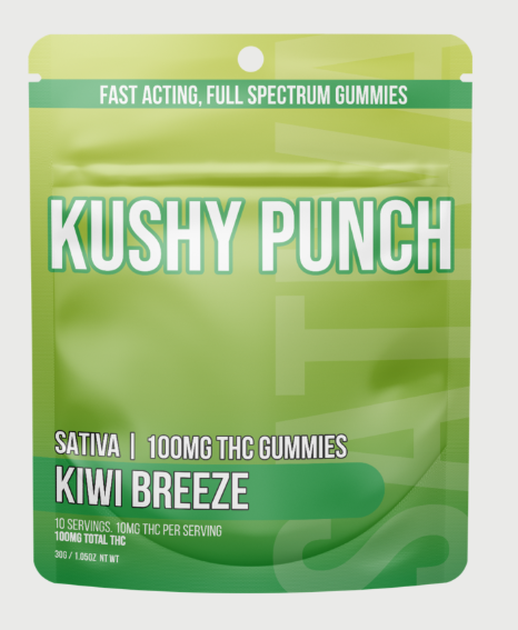 Kiwi Breeze - 100mg - Edible