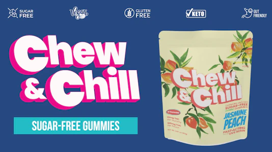 CHEW & CHILL - Chew & Chill | Edibles | Jasmine Peach | 10pc x 100MG