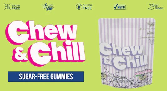 Chew & Chill | Edibles | Lavender Elderberry | 10pc x 100MG