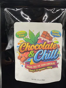 CHEW & CHILL - Chew & Chill | Edibles | chocolate and chill | 10pc x 100MG