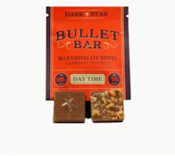 BULLET BAR DAY TIME MILK CHOCOLATE TOFFEE - DARK STAR - 100mg