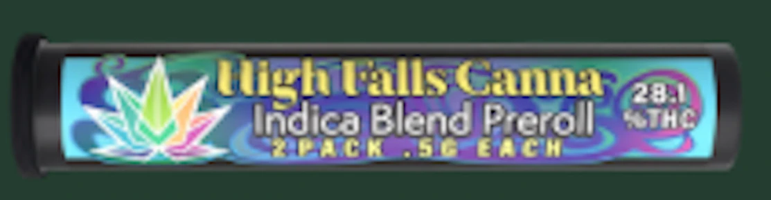 High Falls Canna | Pre Rolls | Indica blend | .5g | 2pk |