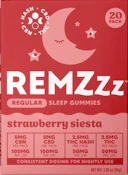 REMZzz- Strawberry Siesta- Sleep Gummies- 5mg/20pk