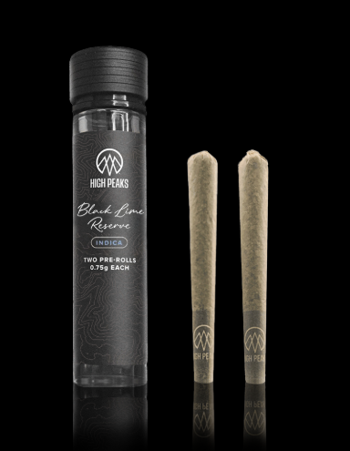 High Peaks | Preroll | Black Lime Reserve | 2-pack | 0.75g