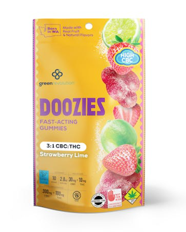 Doozies | Edible | Strawberry Lime 3:1 CBC:THC | 10-pack | 10mg