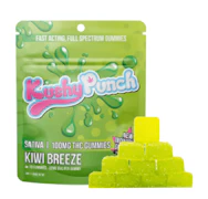 Kushy Punch 10pk Gummies Kiwi Breeze