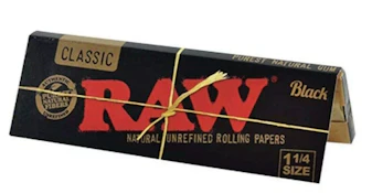 Raw Black | Papers | 1 1/4" | Classic