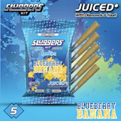 3.5g Sluggers x Cookies Infused Pre-Rolls 0.7g-5pk - Blueberry Banana 40%%