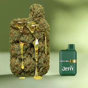 Jetty 1g Mini Tank Vape AIO 100% Live Resin Cheetah Piss (S)