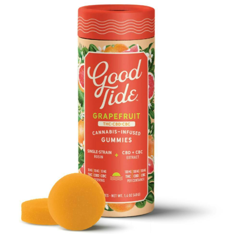 Good Tide | Edible | Grapefruit 1:1:1 THC:CBD:CBC | 10-piece | 10mg