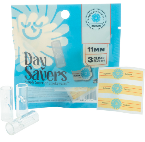 DaySavers - Accessories - Glass Filter Tips - 11mm - 3 pack