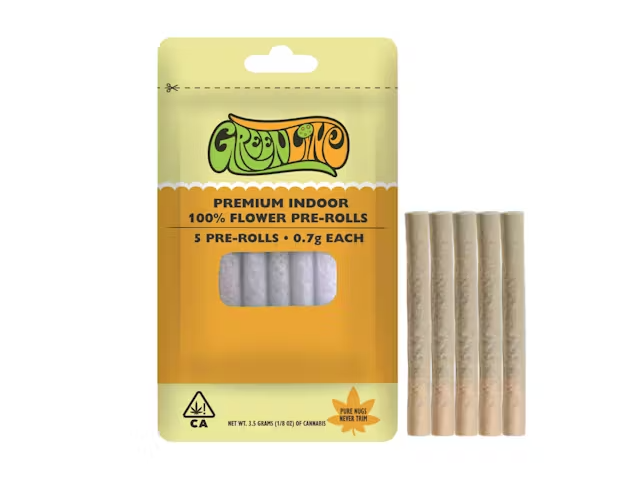 Green Line 5pk Prerolls 3.5g Orange Tree