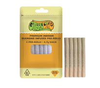 Green Line Infused 5pk Prerolls 3.5g Mandarin Cookies