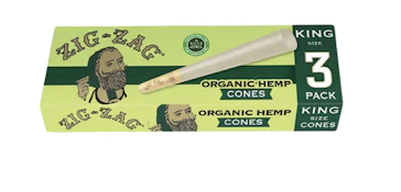 Zig Zag Organic King Size Hemp Cones