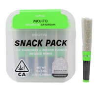 Boutiq Snack Pack - Mojito x Daydream 53% - Live Diamond Infused Pre Rolls (5pk)