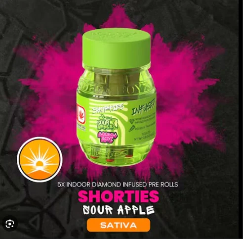 Bodega Boyz - Sour Apple | 3.5g | 5 Infused Pre Rolls | Bodega Boyz Main Image