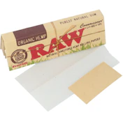 RAW | Organic Hemp Connoisseur | 1¼ Size Papers with Tips 