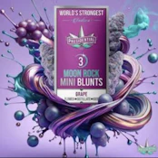 Presidential Moon Rock Mini Blunts 3pk 2.1g - Grape 33%
