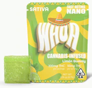 WHOA 100mg Limon Gummy Bite Single