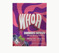 WHOA 100mg Mixed Berry Gummy Single Bite