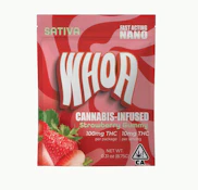 WHOA 100mg Strawberry Gummy Single Bite