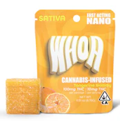 WHOA 100mg Tangerine Gummy Single Bite