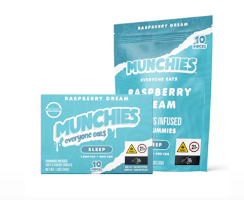 munchies | edibles | raspberry dream | 10ct | 100mg