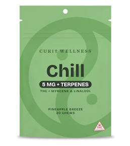 Curio | Edibles | Gummies | Chews - Chill - Pineapple Breeze | 100mg