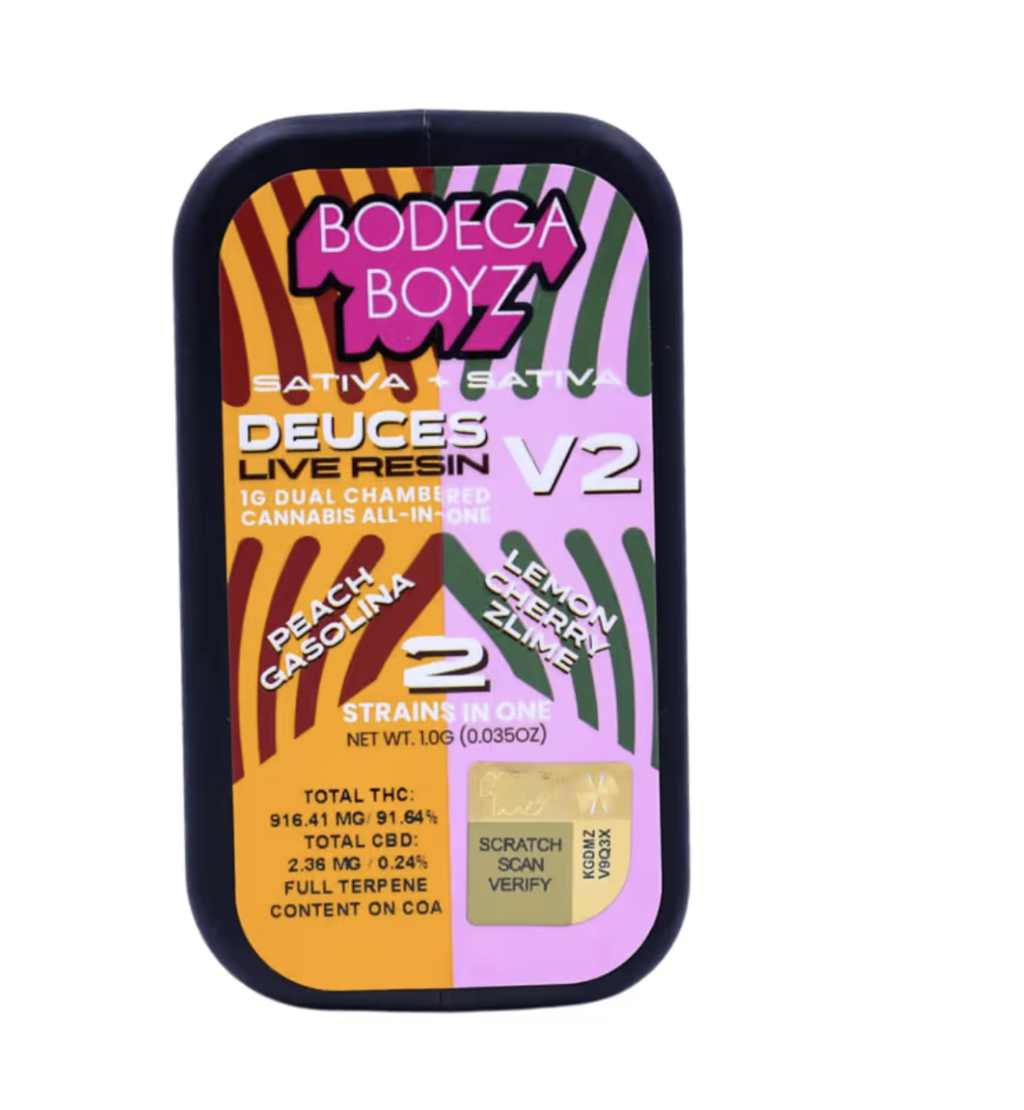 Bodega Boys - Bodega Boys - Peach Gasolina x Lemon Cherry Zlime - Vape 1g Main Image