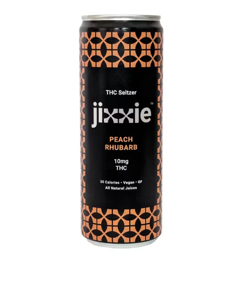 Jixxie - Jixxie | THC Seltzer - Peach Rhubarb | 12oz Main Image
