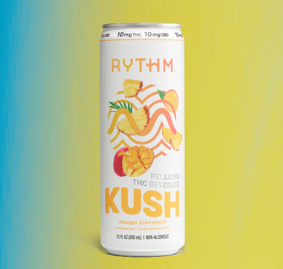 RYTHM - RYTHM | KUSH THC Beverage - Mango Pineapple | 12oz | 4pack Main Image