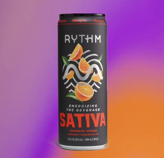 RYTHM - RYTHM | Sativa THC Beverage - Mandarin Orange | 12oz | 4 pack Main Image