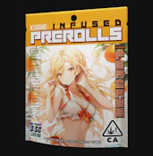 Peaches - 5pk Liquid Diamonds and THCA Infused Pre-rolls (Kushie Brand)