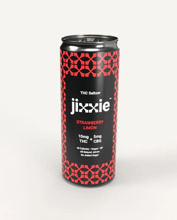 Jixxie - Jixxie | THC Seltzer - Strawberry Limon | 12oz Main Image