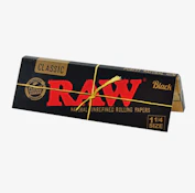 RAW BLACK CLASSIC 1 1/4 ROLLING PAPERS