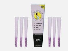 BLAZY SUSAN PURPLE 6PK 1 1/4 PAPER CONES