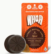WHOA Edibles Rosin Chocolate Cups 100mg Peanut Butter Cups (10ct)