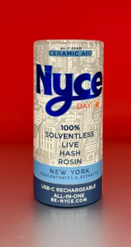 Nyce - Guava Marmalade -Sativa- 75.05% THC |Solventless Live Hash Rosin AIO (Vape Pen) .5g | Nyce   -ttt5 front