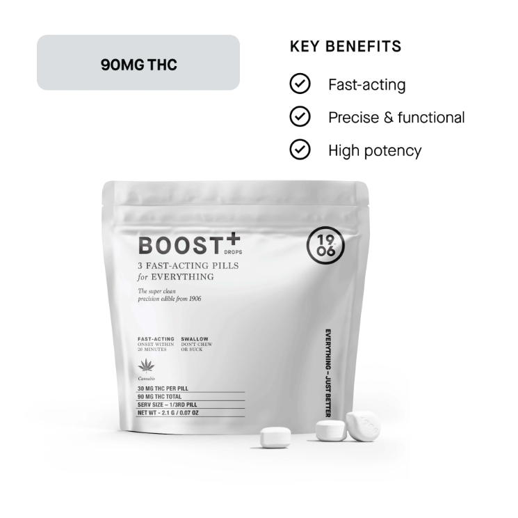 Boost+ Pills 3pk - 90mg Edible
