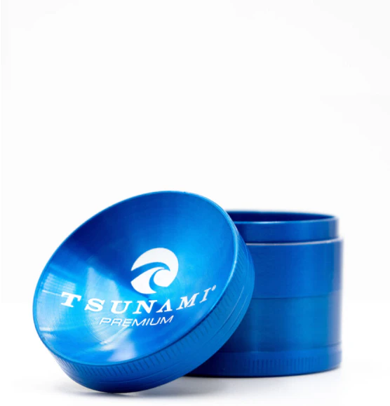 Tsunami - TSUNAMI | Premium Caved Top Grinder | 4 Pc | Blue | 50mm Main Image