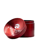 TSUNAMI | Premium Caved Top Grinder | 4 Pc | Red | 50mm