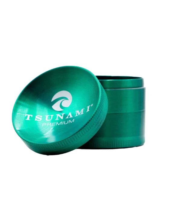 Tsunami - TSUNAMI | Premium Caved Top Grinder | 4 Pc | Green | 50mm Main Image