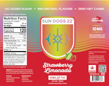 Sun Dogs | Strawberry Limonada | 12oz