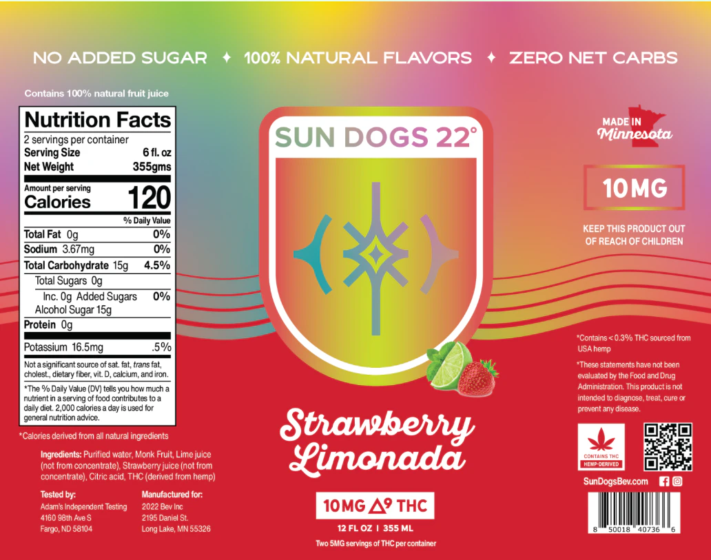 Sun Dogs - Sun Dogs | Strawberry Limonada | 12oz Main Image