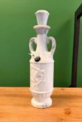 Green Piece | White Marble Bong | Glass