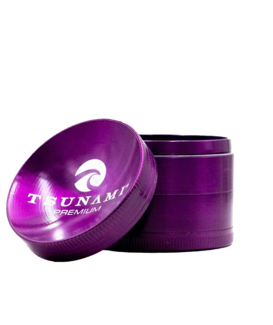 Tsunami - TSUNAMI | Premium Caved Top Grinder | 4 Pc | Purple | 50mm Main Image