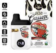 Claybourne Gold Cuts Live Resin Gassers AIO 1g Strawberry C.R.E.A.M