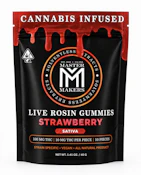 Master Makers 100mg Strawberry Rosin Gummies 10pk