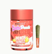 Kushy Punch Infused 5pk Prerolls 2.5g Peach Ringz