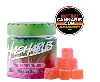 Hashable | Edible | Hash Infused Bites | Watermelon Jolt | 100mg, 20